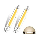 Lampadine Led R7s 118mm Dimmerabile, 20W Led R7s 118mm Bianco Naturale 4000K 2000LM, R7s COB Led Lineare Equivalente a 200W ...
