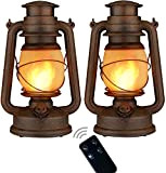 Lanterns da Esterno LED Lanterne da Giardino Sospensione,2PCS Lanterna da Esterno con Telecomando, Lanterna a Fiamma Tremolante a Batteria, Lanterna ...