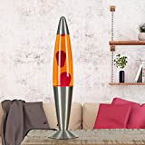 Lavalamp Jenny lampada lava antistress e vivace con effetto magma arancione rosso G9 42 cm lampadina incl. idea regalo per ...