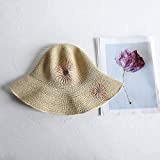 LDDENDP Alla moda compatto Cappello for il sole femminile pieghevole del cappello di Sun Estate Difesa Cappello pescatore selvaggio Cappello ...