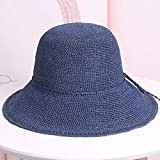 LDDENDP Cappello for il sole a mano carta tessuto cappello di paglia della spiaggia di estate del cappello pieghevole for ...