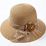 LDDENDP Ombra Cappello for il sole respirabile comodo Pescatore Cappello estate delle signore di immagazzinaggio pieghevole Cappello di paglia portatile ...