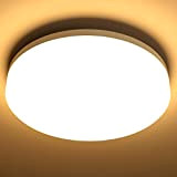 LE Plafoniera LED da Soffitto 15W, Plafoniera da Bagno Bianco Caldo 3000K, Impermeabile IP54, 1500lm luce LED Rotonda 22CM, Lampade ...