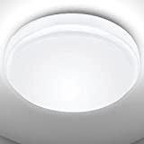LE Plafoniera LED, Lampada da Soffitto LED 24W, Equivalente a 200W, Bianco Freddo 6000K, 2200 lumen, Impermeabile IP54, Luce da ...
