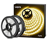 LE Striscia LED 10m 600 LED 2835, 18W 1200lm Luce Nastro Luminoso Bianco Caldo 3000K, Strisce LED 12V per Decorazione ...