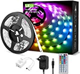 LE Striscia LED 5M RGB, 20 Colori e 6 Modalità Dimmerabili, SMD 5050 LED per TV con Telecomando a 44 ...