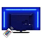 LE Striscia LED RGB 2m 5050 SMD, USB Alimentata e Telecomando Wireless RF, Striscia Luminosa Retroilluminazione TV con 16 Colori ...