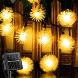 LED Christmas Flower Festival Day Light Hair Ball Dente di leone LED Fiaba Decorazione String Light usb 10m100 led