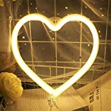 Led cuore neon da parete insegne luminose love luci led a batteria&usb luce scritte neon sign lucetta notturna bambini luci ...