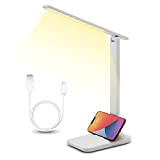 LED Lampada da Scrivania Protezione Degli Occhi, porta di ricarica USB, Luce Tattile Pieghevole, con 5 livelli di luminosità 3 ...