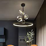LED moderno lampadario 5 fiamme G9trasparente in vetro a sfera della lampadario creativo chandelier nordico lampadario industriale lampadario sala da ...