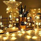 LED Stelle USB LED Luce catene Fairy String luci per Indoor & Outdoor Giardino, Natale, matrimonio decorazione, bianco caldo, 6M/19.6FT