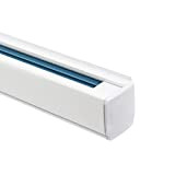 LEDKIA LIGHTING Binario Trifase Alluminio per Faretti LED 1 Metro Bianco