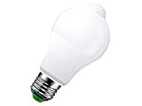 LEDLUX Lampada Led E27 Con Sensore di Movimento, 7W 560 Lumen, Forma Bulbo A60, Bianco Freddo 6500K (1)