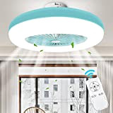 LEDMO Ventilatore per soffitto, 56W Ventilatori a soffitto,Ventilatore da Soffitto con Luce e Telecomando Dimmerabile Ventilatore a LED Invisibile Moderno ...