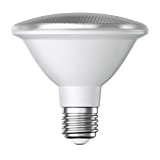 ledscom.de E27 lampadina LED, PAR30 collo corto, bianco caldo (2700K), 12,9W, 994lm, 42°, riflettore a specchio (argento)