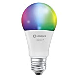 LEDVANCE Lampada LED intelligente con tecnologia WiFi, attacco E27, dimmerabile, colore della luce modificabile (2700-6500K), colori RGB modificabili, sostituzione per ...