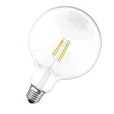 LEDVANCE Lampada LED Smart+ con tecnologia Bluetooth, globo filamentos, E27, dimmerabile, sostituisce lampadine da 50 W, bianco caldo, 2700 K, ...