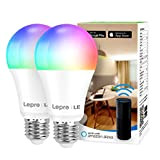 Lepro Lampadina LED E27 WiFi Intelligente, Compatibile con Alexa e Google Home, Lampadine Controllo da APP e Voce, RGB + ...
