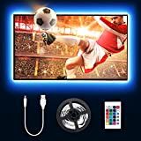 Lepro Striscia LED RGB 2M, USB Alimentata e RF Telecomando Wireless, 5050 SMD, Striscia Luminosa Retroilluminazione TV con 16 Colori ...