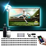 Lepro Striscia LED RGB WiFi Intelligente per TV USB Ricaricabile 2M, Compatibile con Alexa/Google Home, Smart Strisce LED Controllo da ...