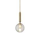 LFsem Nordic Modern Simple Luce a sospensione a sfera di vetro Lampada da soffitto Lampada a sospensione a testa singola ...