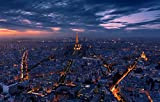 LHJOYSP puzzle 1000 Luci notturne della città Luci notturne Parigi Francia notte 75x50cm