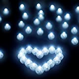 Libershine LED Palloncini Luci, Confezione da 100 palloncini rotondi con illuminazione a LED per lanterna di Natale, decorazione per festa ...