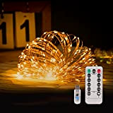LIBILIS Luci Led USB 20M 200 LED Luci Albero di Natale Impermeabile Filo di Rame Luci Natale Fata per Interno ...