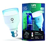 LIFX Clean A60 1200 lumen [B22], Tutti i colori con luce HEV antibatterica, Lampadina LED Wi-Fi Smart, Non necessita di ...