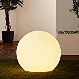 Lightbox Sfera luminosa per esterni di alta qualità, diametro 45 cm, 1 lampadina E27 max. 60 Watt, plastica, colore bianco