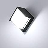 Lightess 18W Applique da Parete Esterno Lampada LED Impermeabile IP67 Luce in Alluminio e Acrilico Illuminazione Forma Quadrata per Balcone, ...