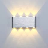 Lightess 8W Applique da Parete LED Lampada a Muro Interni Applique Moderne in Metallo per Soggiorno Camera da Letto, Colore ...