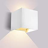 Lightess Applique da Parete Esterno LED Lampada da Parete Interno Impermeabile IP65 Angolo Regolabile Lampada da Muro in Alluminio per ...