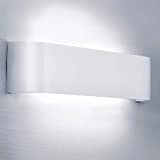 Lightess Applique da Parete Interno Moderno 12W Lampada da Parete LED Interni Lampada a Muro Luce per Camera da Letto ...