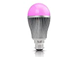 LIGHTEU, 1x WiFi Multicolor RGB light LED Bulb, Original MILIGHT Colour, Warm White, 9 Watt, B22, dimmable, Colour Changing Light ...