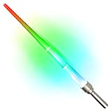 Lightsaber - Sciabola laser elettronica, telescopica, con 6 colori (cambia alla domanda), spada luminosa, modalità LED: intermittente e costante, lunghezza: ...