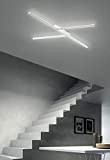 Linea Light MA&DE Xilema Applique / Plafoniera LED H 160,3 cm 47W Alluminio Lucido