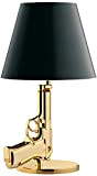 Liunce Moderna placchi pistola d'oro della lampada della pistola Argento Figura Lampada da tavolo classica camera da letto al lato ...
