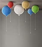 LIUNIAN Plafoniera a palloncino colorato Lampada a soffitto moderna semplice, Lampadario decorativo per camerette per bambini, 25 cm di diametro, ...