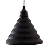 LIVING by colors Paralume in silicone Flex Silicone PENDANT LAMP nero