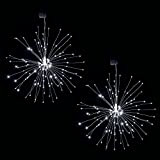 Lixada Fuochi d'artificio Luce 150 LED luci Stringa di Natale con Telecomando Decorativo Appeso Lampada Starburst per Interni Esterni Feste ...