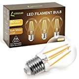 LOHAS Lampadine Filamento LED E27, 8W Equivalenti a 80W, 1050LM, Luce Calda 2700K, A60 Stile Vintage Retrò Lampada Filamento, Lampadina ...