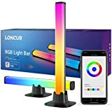 Loncur Emotion Gaming Lampada Sync con musica, RGB LED TV Retroilluminazione fai da te LED Light Bar controllabile tramite app, ...