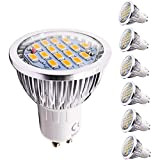 Long Life Lamp Company - Confezione da 6 lampadine a LED con attacco GU10, 5,5 W, non dimmerabili, sostituisce 50 ...