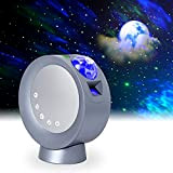 LooEooDoo LED Star Projector Light, Galaxy Lighting, Moon Nebula Lampada da notte con base, telecomando e batteria da 2000 mAh ...