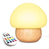 Luce a Fungo Con Base in Silicone, Luce Notturna a LED Per Bambini Con Telecomando, Con 4 Modalità Di Illuminazione ...