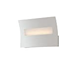 Luce Ambiente e Design Applique LED (6W, 4000K) in metallo a lastra bianca 12x20 cm. - HORIZON