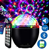 Luce da Discoteca LED 16 Colori Luci Discoteca Palla con Telecomando e USB Cavo Lampada da Discoteca con Batteria per ...