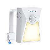 Luce LED per WC, Luce Notturna RGB Ricaricabile Tramite USB con Lampada Di Disinfezione UV e Luce a 18 Colori, ...